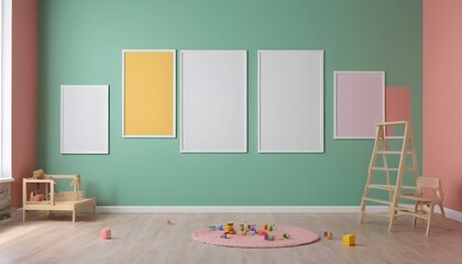 room with a wall and a chair