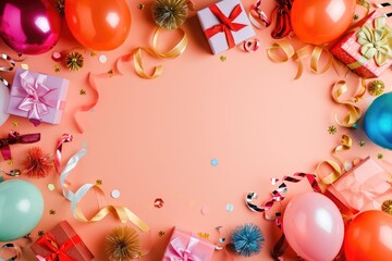 Festivals celebrate various occasions. Congratulations are fun and decorated with gift box ribbons.