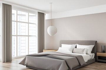 Naklejka na ściany i meble contemporary interior bedroom