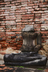 brick wall with stone