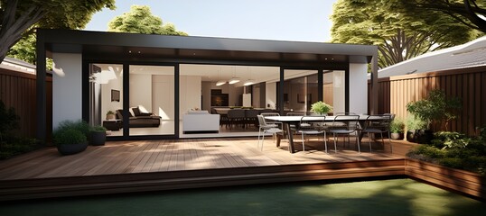 Modern villa, minimalist style