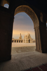Fototapeta premium Images of Ahmed Ibn Tulun Masjid (Mosque) in Old Cairo