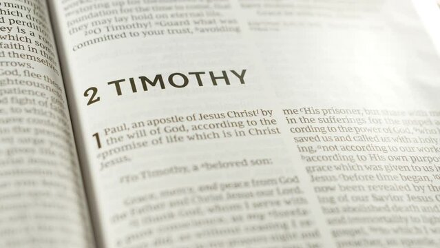 Bible - 2 Timothy - Slide Right to Level