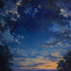 Obraz na płótnie Canvas Night Sky