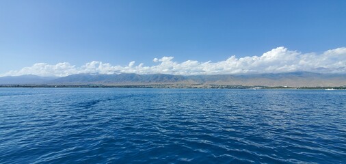 Beach and mountains