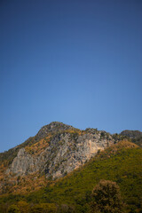 mountains and sky