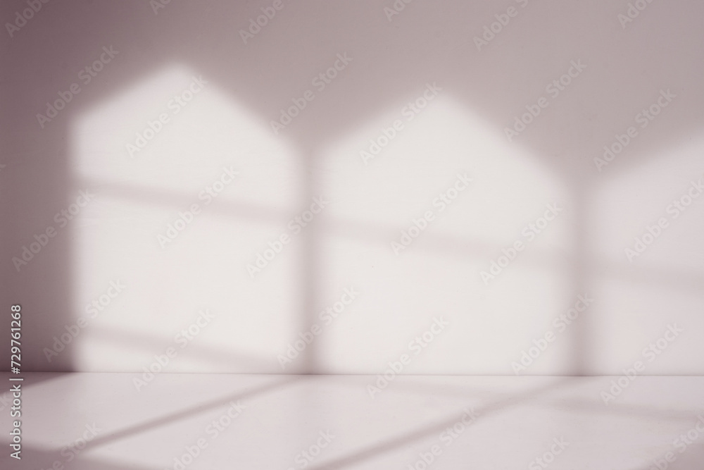 Poster minimalist room with window shadow