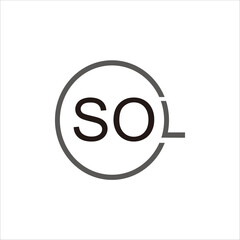 Print SOL logo design for your brand and company name