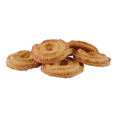 Butter cookies isolated transparent