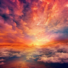 Fototapeta premium Spectral Clouds. Escape to Reality series