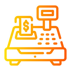 cashbox Line Gradient Icon