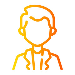 businessman Line Gradient Icon