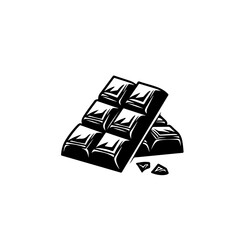 Chocolate Logo Monochrome Design Style