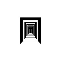 Corridor Logo Monochrome Design Style