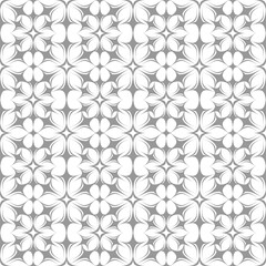 Geometric Flowers Vector Seamless Pattern