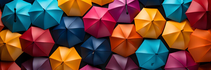 DEIB Diversity, Equity, inclusion, and Belonging concept with colorful umbrella design.	
