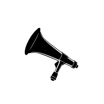 Vuvuzela Logo Monochrome Design Style