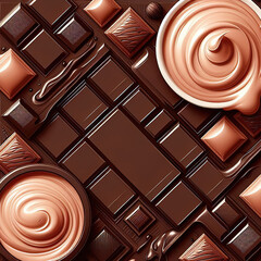 초콜렛 배경