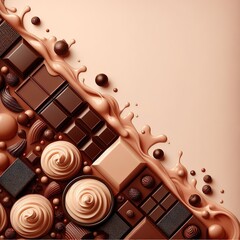 초콜렛 배경