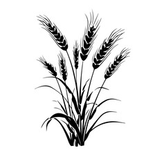 Wheat Field Logo Monochrome Design Style