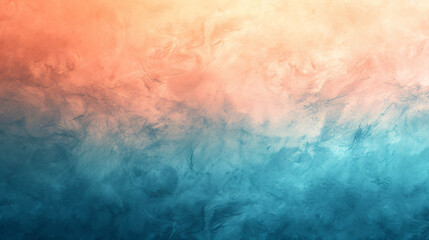 Gradient background from copper to sea blue.