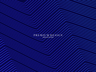 3D modern wave curve abstract presentation background. Luxury line pattern background. Abstract decoration, halftone gradient, 3d Vector illustration. Blue background.