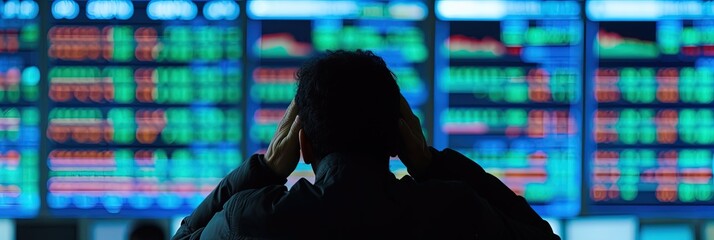 Stock market investment and sports betting concept with charts and graphs showing wins, losses, and odds with equipment