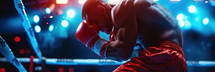 Sports betting concept with charts and graphs showing wins, losses, and odds with boxing, MMA, and kickboxing equipment - obrazy, fototapety, plakaty