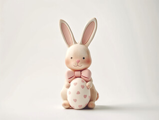 Obraz premium Whimsical Easter Delight, Bunny and Egg Collection