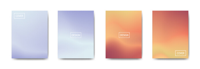 set of abstract background with beautiful gradation color, colorful background for poster flyer banner backdrop.vertical banner.cool fluid background vector illustration