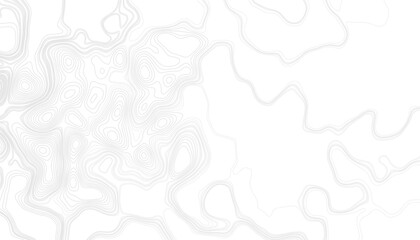 Grey outline topographic contour map abstract tech graphic design. Geometric background. Seamless pattern with White sea map and topographic contours map background. Vector illustration