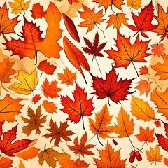 Obraz premium seamless background with leaves