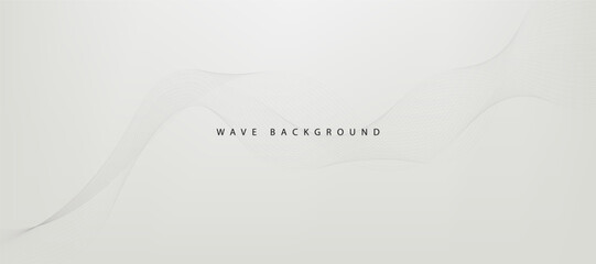 Abstract wave element for design. Digital frequency track equalizer. Stylized line art background. Vector illustration. Wave with lines created using blend tool. Curved wavy line, smooth stripe.
