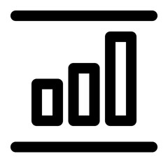 Growing bar graph icon sets