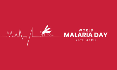 World Malaria Day, Malaria day creative design for social media post. 3D Illustration