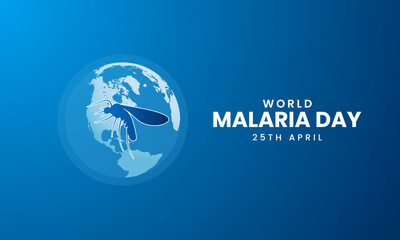 World Malaria Day, Malaria day creative design for social media post. 3D Illustration