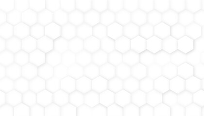 Seamless pattern of the hexagonal ne. Abstract paper Hexagon white Background ,light and shadow ,Vectortting