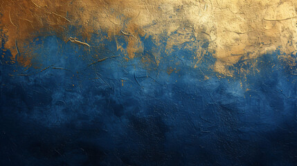 Naklejka premium Gradient background from gold leaf to peacock blue.