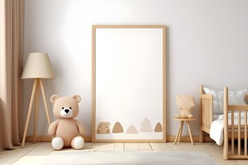 Fototapeta na wymiar teddy bear in the room
