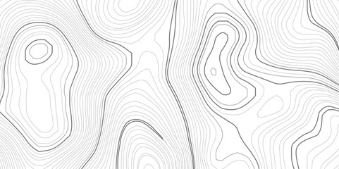 Wave topographic contour map, topographic wavy map line background. Abstract geographic wave grid line map. Geographic mountain relief background. - obrazy, fototapety, plakaty
