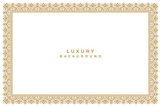 luxury golden orante page certificate border seamless pattern or wedding invitation background banner