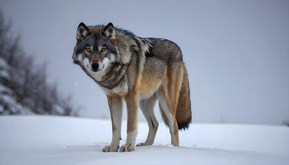 Obraz premium wolf in snow
