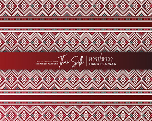Seamless pattern background. Inspired by traditional North Eastern Thai silk pattern.
