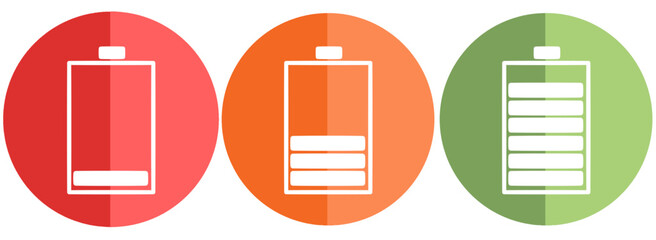 battery icon pack design illustration vector 