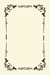 Cool hand-drawn vintage frame