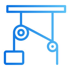 pulley gradient icon