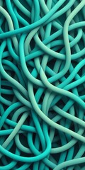 Knotted Shapes in Teal Gainsboro