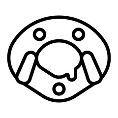 Shuttle Vector Line Icon