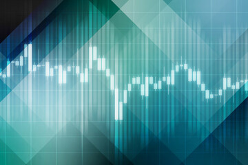 Fototapeta premium 経済、株やトレード、為替やFX、の背景イメージ