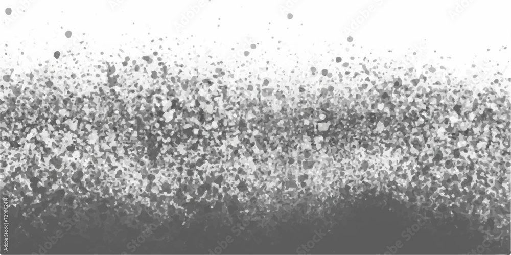 Poster abstract gray and white powder splatted snow background, freeze motion of color powder exploding/thr